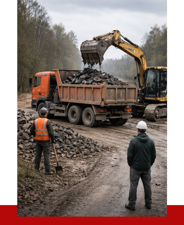 Вывоз асфальта в Карпинске от 4621 р. самосвалом ПРОНЕРУДКпн