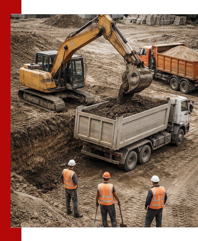 Разработка грунта для строительства и благоустройства в Карпинске