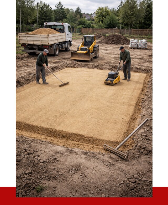 Устройство песчаной подушки в Карпинске от 4621 р. ПРОНЕРУДКпн