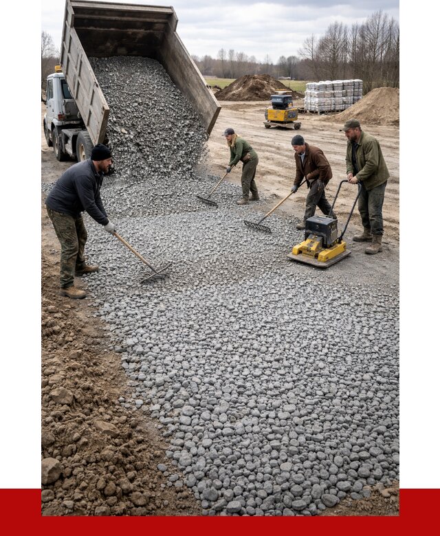 Устройство щебеночной подушки в Карпинске от 4621 р. ПРОНЕРУДКпн